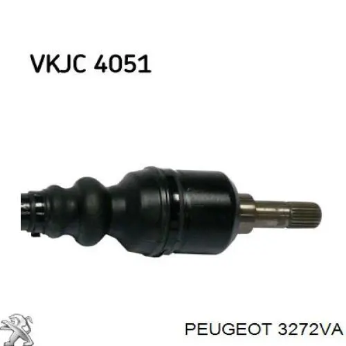 Привод передний левый Peugeot/Citroen 3272VA цена, от 89.35 USD