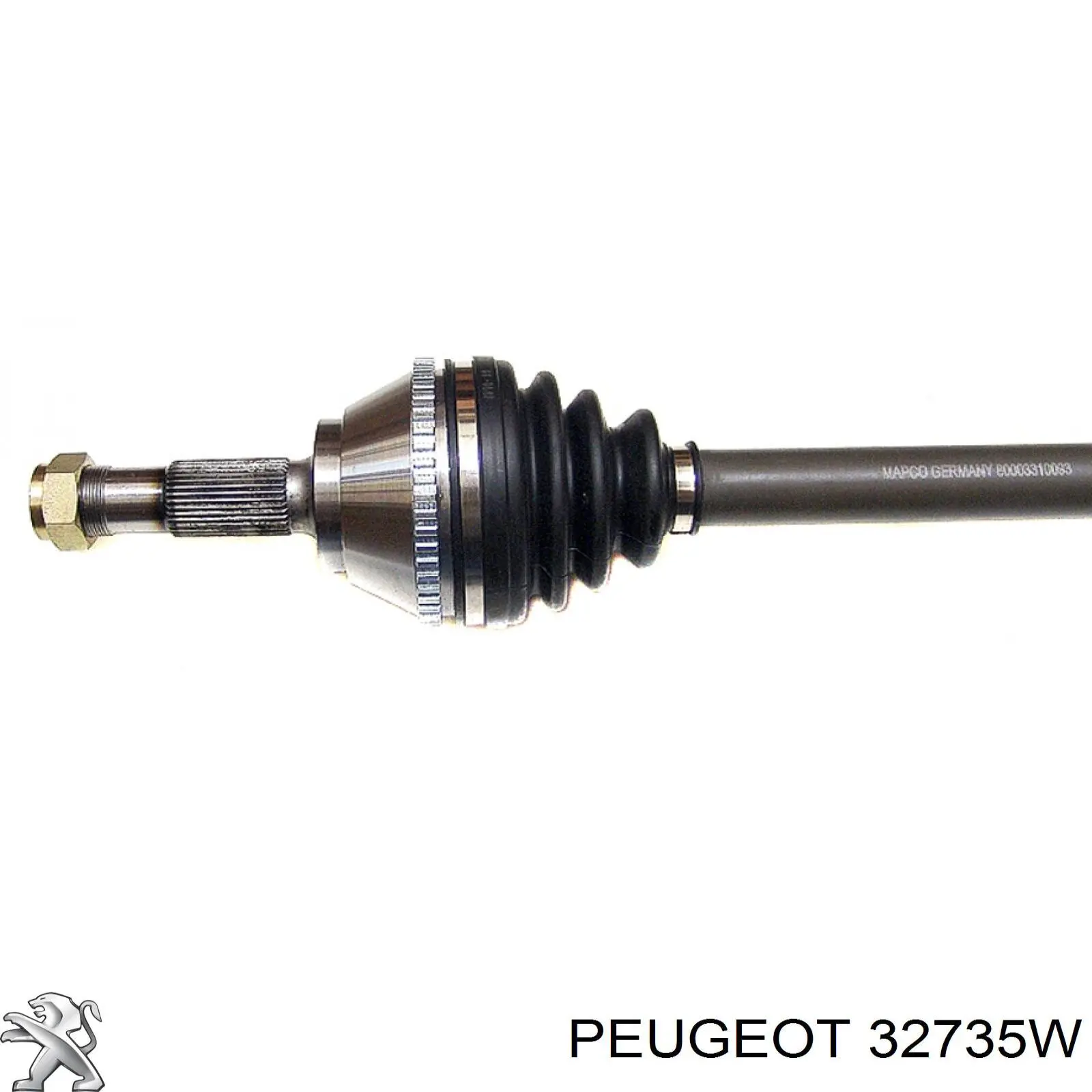 Правая полуось 51872272 Peugeot/Citroen