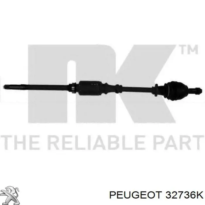 Правая полуось 32736K Peugeot/Citroen