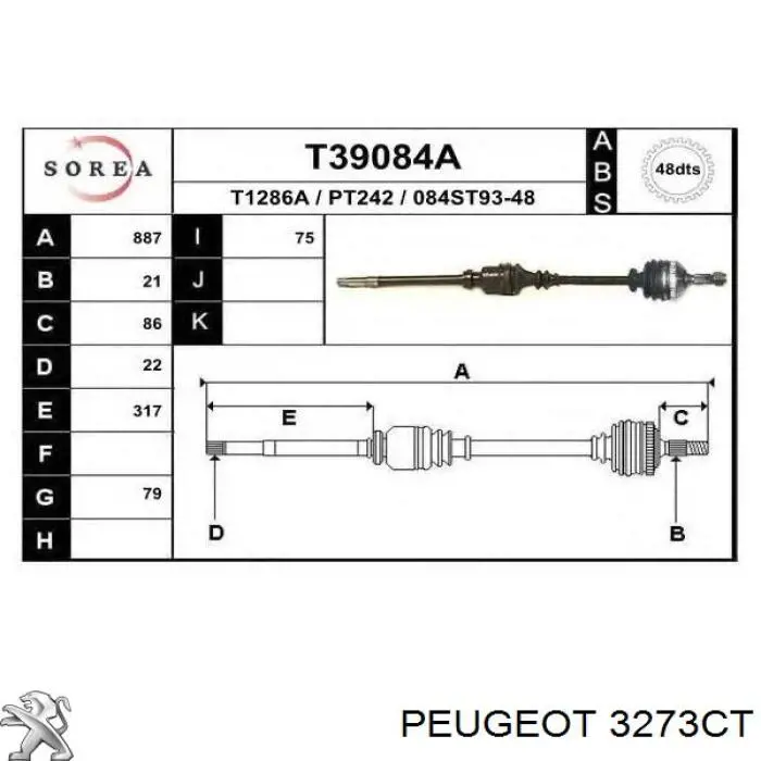 3273CT Peugeot/Citroen
