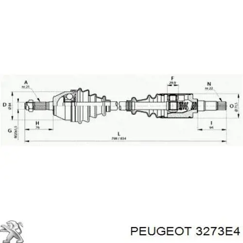  3273E4 Peugeot/Citroen