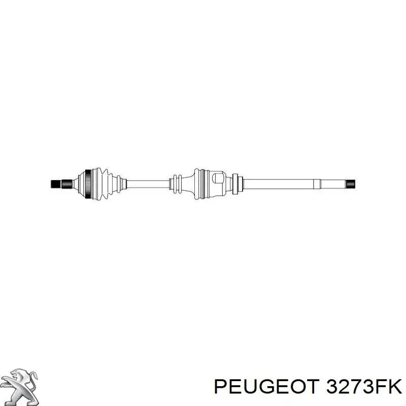 3273FK Peugeot/Citroen Полуось передняя, правая