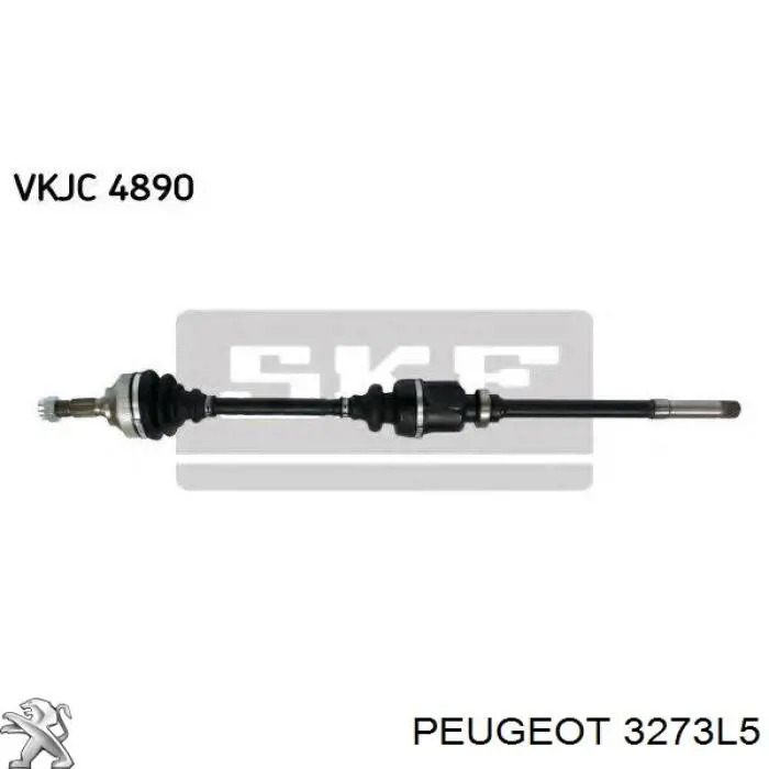 327377 Peugeot/Citroen Полуось передняя, правая