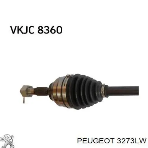 Привод передний правый Peugeot/Citroen 3273LW цена, от 95.25 USD