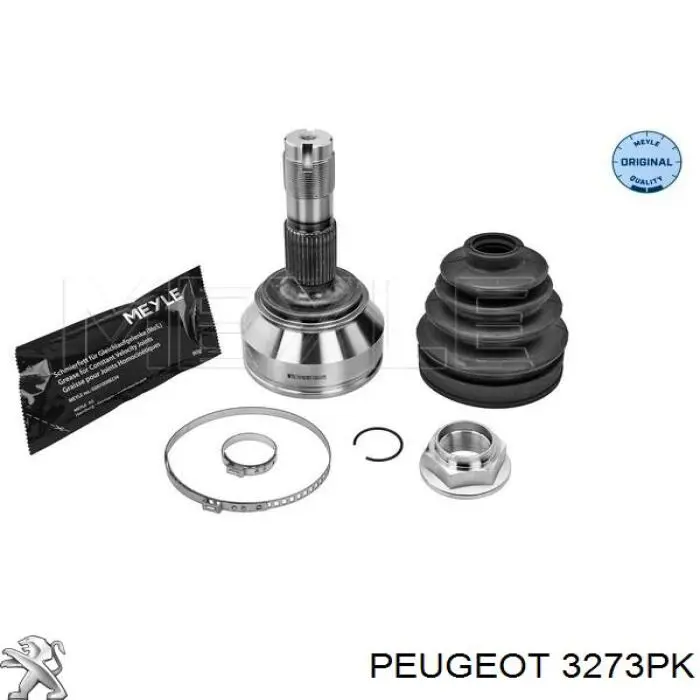 3273PK Peugeot/Citroen Полуось передняя, правая