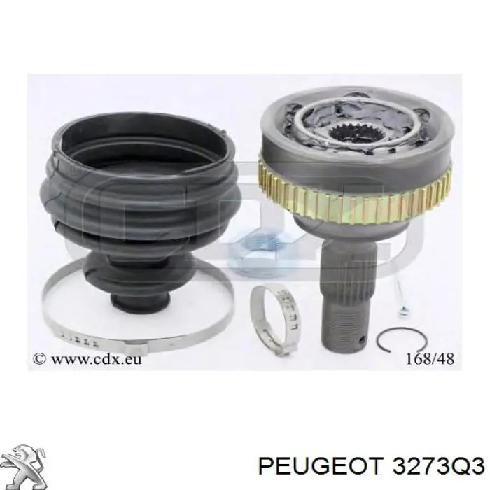 3273Q3 Peugeot/Citroen Полуось передняя, правая