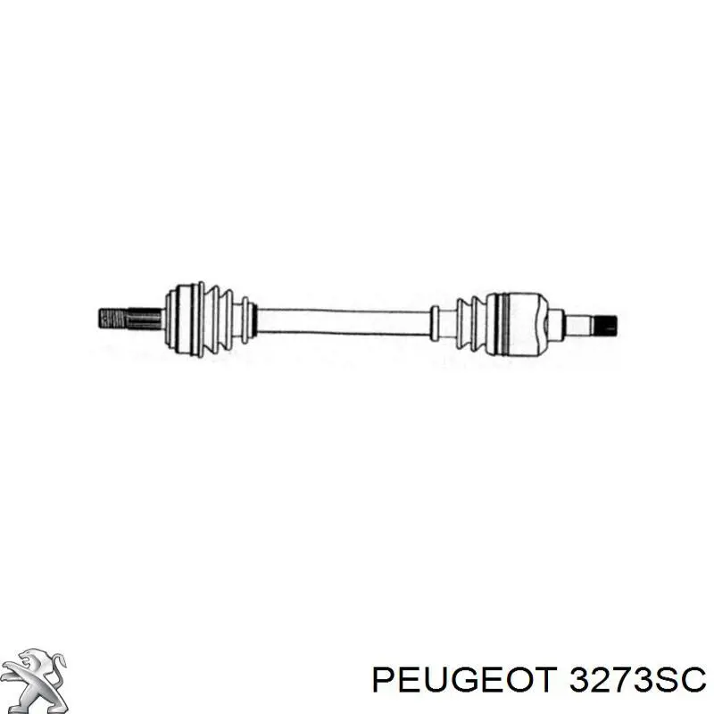 Привод передний правый Peugeot/Citroen 3273SA цена, от 205.81 USD
