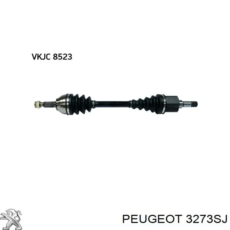 Правая полуось 9812139980 Peugeot/Citroen