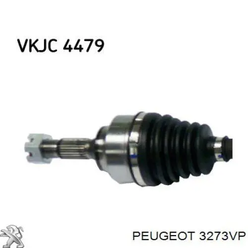 Привод передний правый Peugeot/Citroen 3273VP цена, от 64.68 USD
