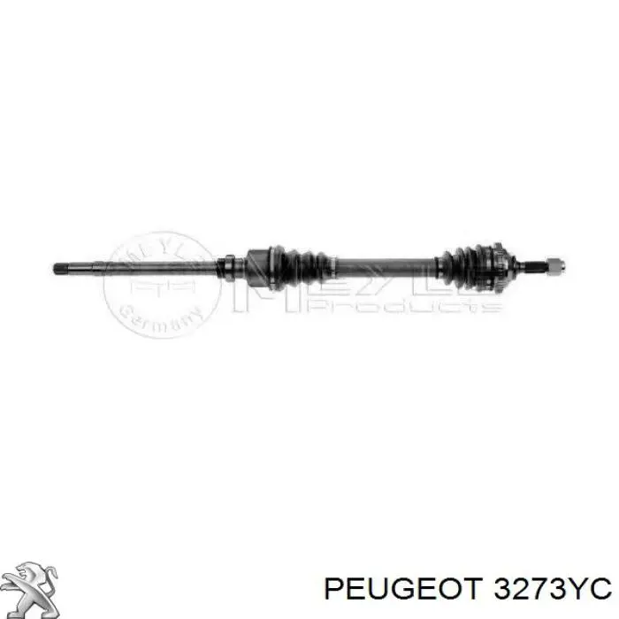 Полуось (привод) передняя правая 00003273YC Peugeot/Citroen