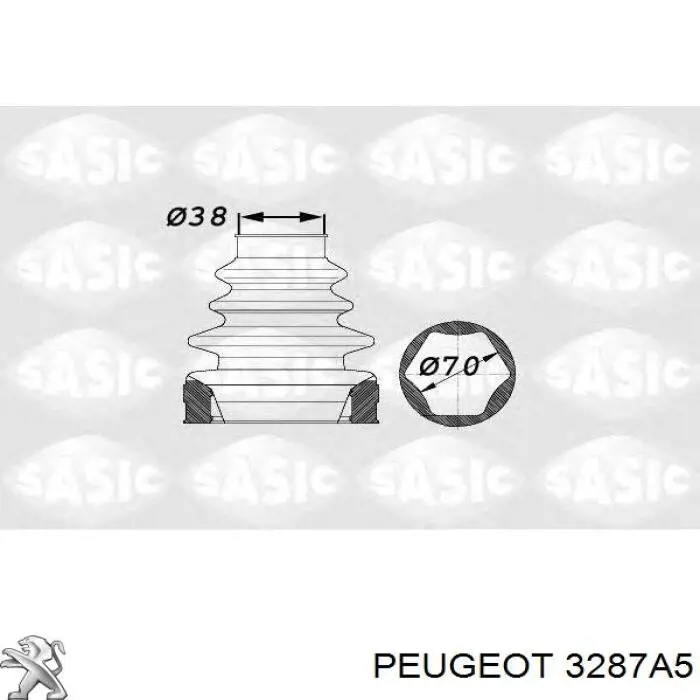 3287A5 Peugeot/Citroen пыльник шруса передней полуоси внутренний