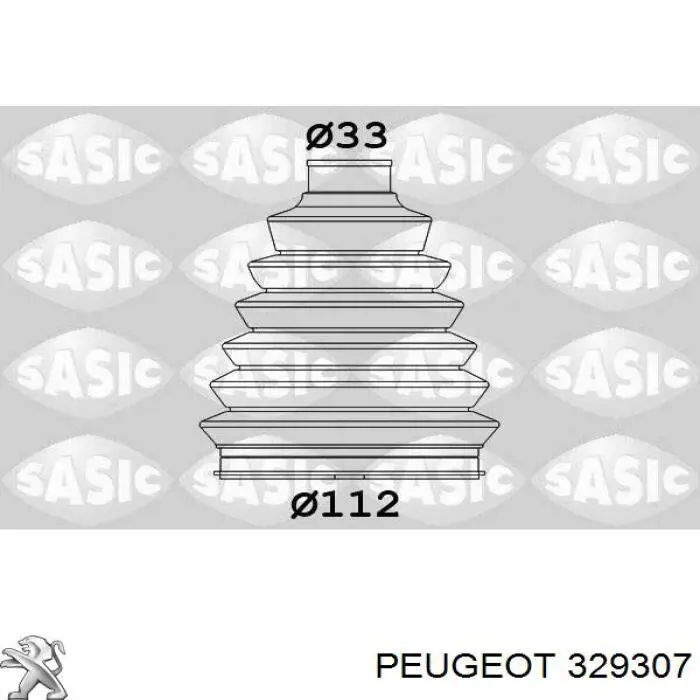 329307 Peugeot/Citroen пыльник шруса передней полуоси наружный