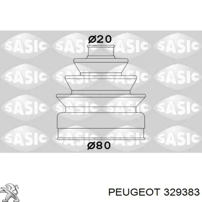 Пыльник ШРУСа передней полуоси наружный Peugeot/Citroen 329383