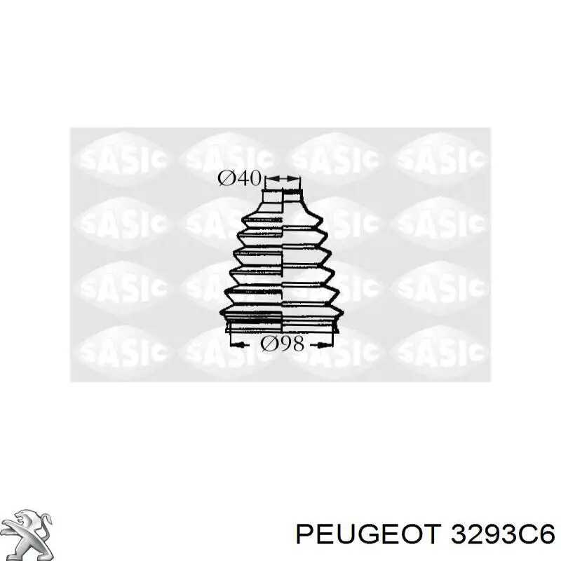 Пыльник ШРУСа передней полуоси наружный Peugeot/Citroen 3293C6