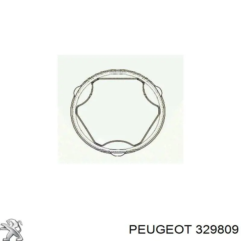 329809 Peugeot/Citroen Пыльник ШРУСа передней полуоси внутренний