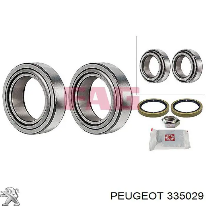 335029 Peugeot/Citroen подшипник ступицы передней