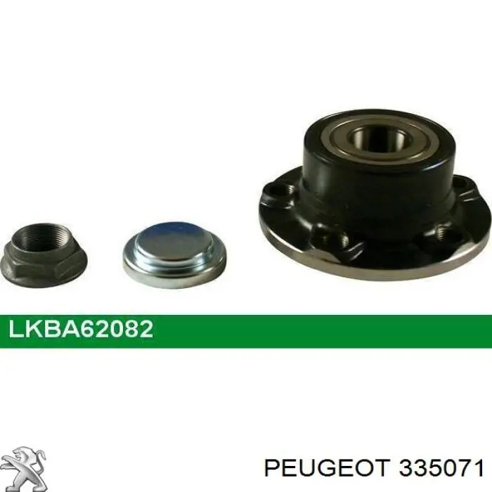 Задняя ступица 335071 Peugeot/Citroen