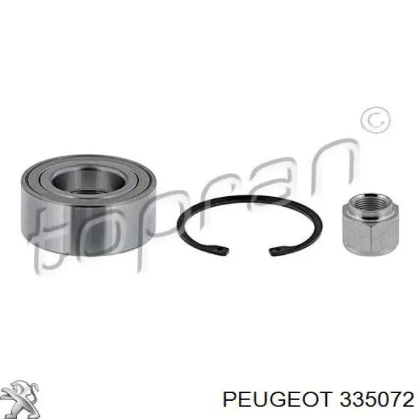 Cojinete de rueda delantero 335072 Peugeot/Citroen