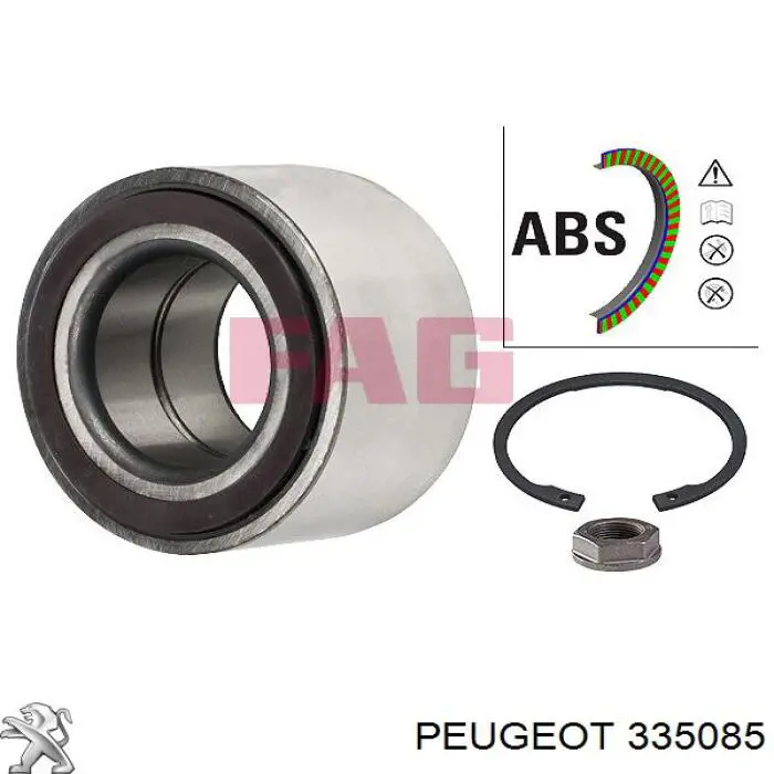 Комплект подшипника ступицы колеса Peugeot/Citroen 335085 цена, от 33.10 USD