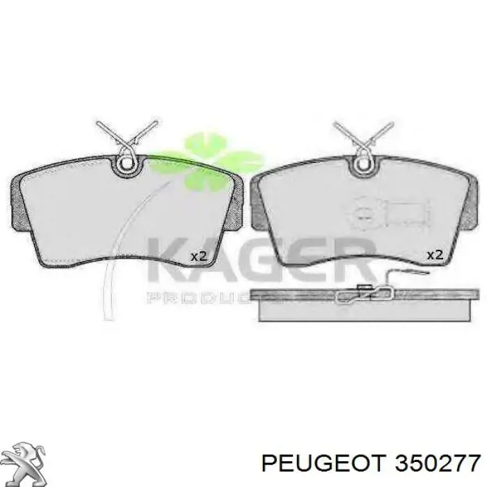 Perno de fijación, Subchasis trasero 350277 Peugeot/Citroen
