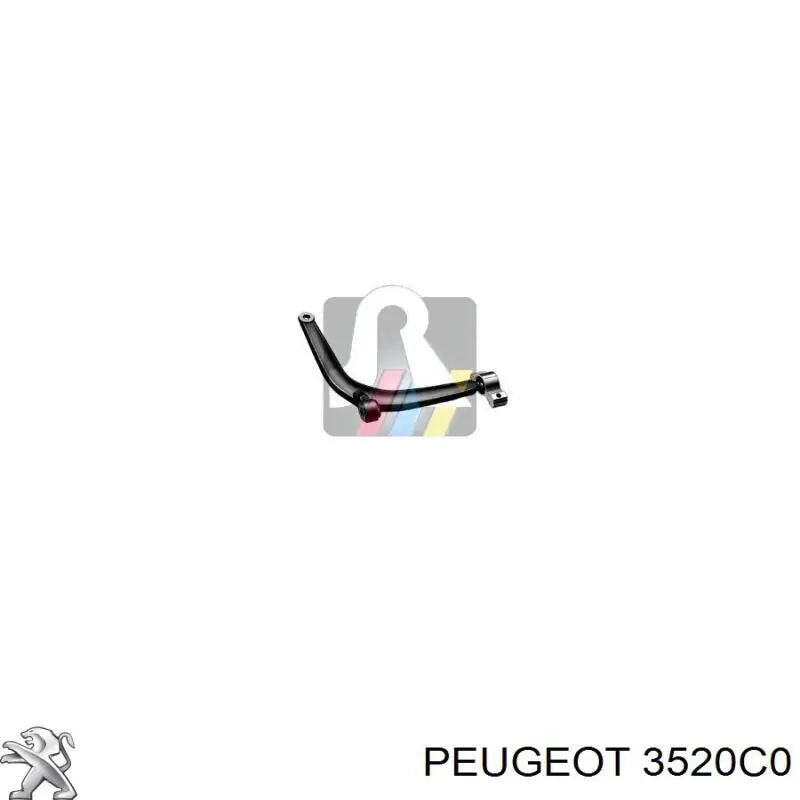 Левый рычаг передней нижней подвески Peugeot/Citroen 3520C0 цена, от 82.43 USD