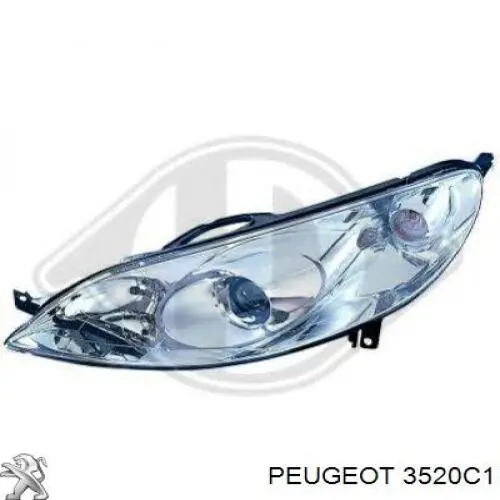 Рычаг передний нижний левый Peugeot/Citroen 3520C1