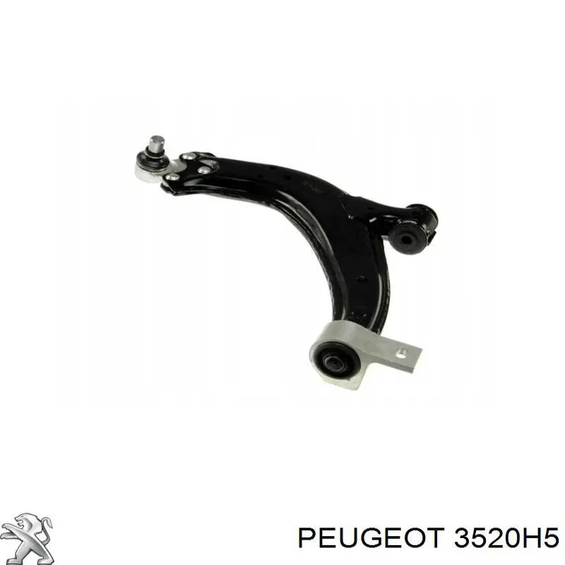 Левый рычаг передней нижней подвески Peugeot/Citroen 3520H5 цена, от 33.82 USD