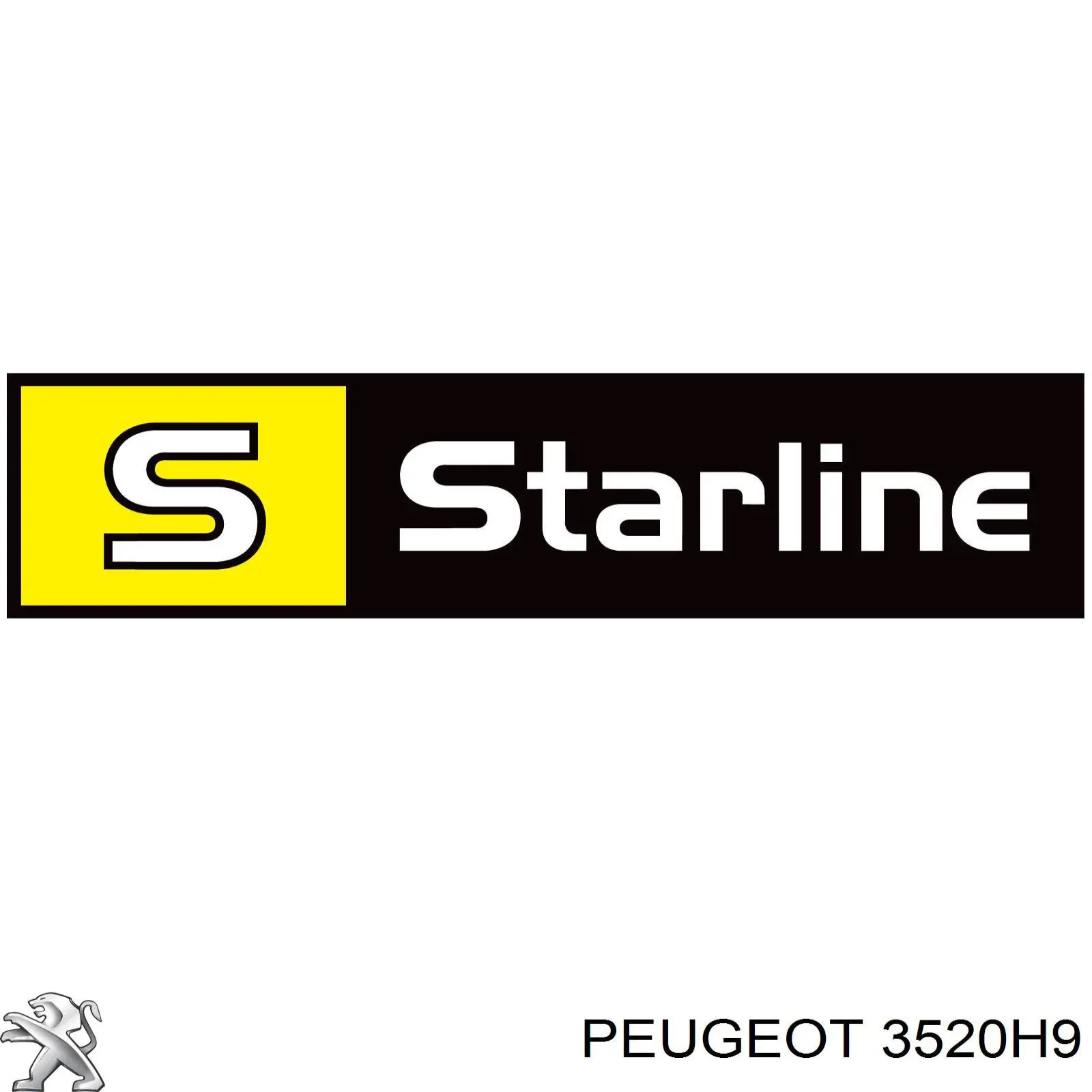 Купить 3520H9 Peugeot/Citroen Рычаг передней подвески левый