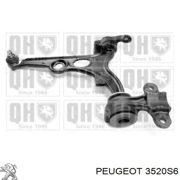 Левый рычаг передней нижней подвески Peugeot/Citroen 3520S6 цена, от 103.47 USD