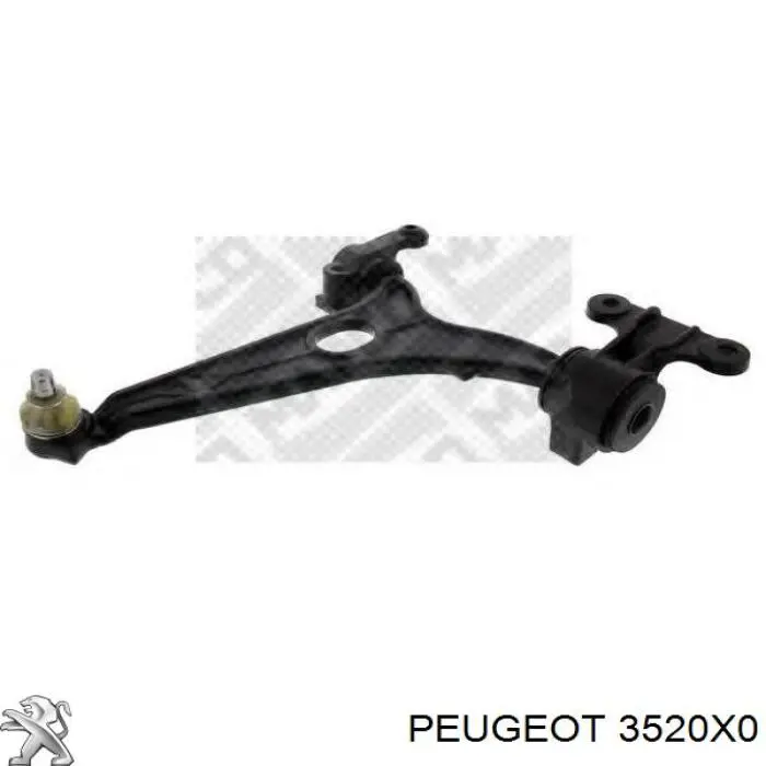 3520X0 Peugeot/Citroen Рычаг передней подвески нижний левый