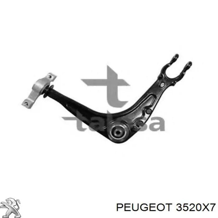 Левый рычаг передней нижней подвески Peugeot/Citroen 3520X7 цена, от 71.45 USD
