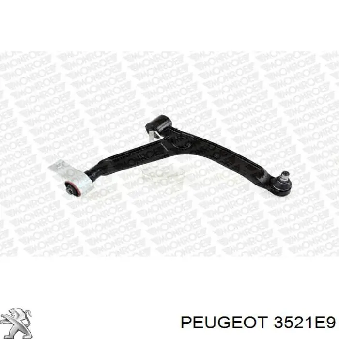 Купить 3521E9 Peugeot/Citroen Нижний правый рычаг передней подвески