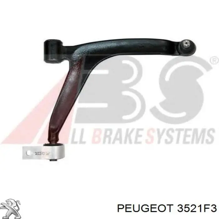 Правый рычаг передней нижней подвески Peugeot/Citroen 3521F3 цена, от 40.29 USD