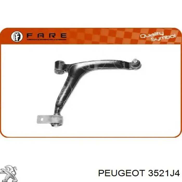 Передний нижний рычаг Peugeot/Citroen 3521J4