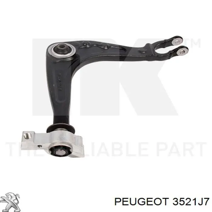 Правый рычаг передней нижней подвески Peugeot/Citroen 3521J7 цена, от 71.84 USD