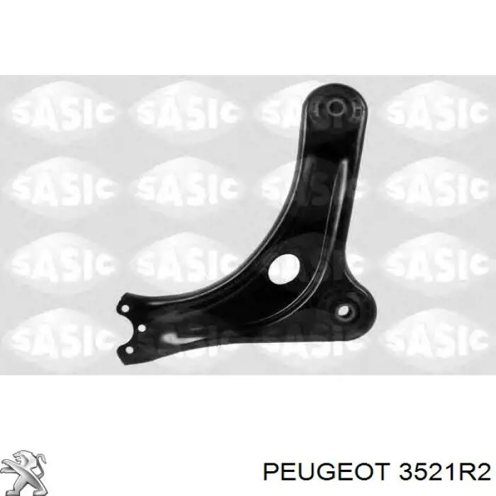 3521R2 Peugeot/Citroen braço oscilante inferior direito de suspensão dianteira