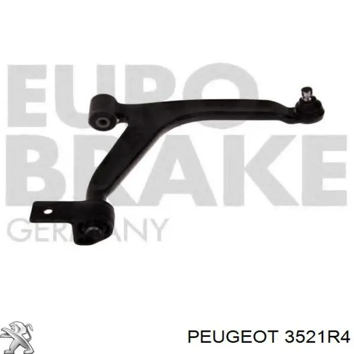 Barra oscilante, suspensión de ruedas delantera, inferior derecha 3521R4 Peugeot/Citroen