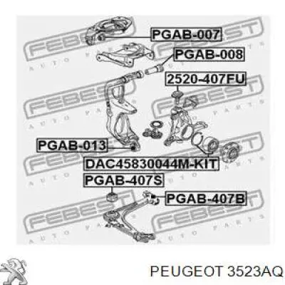 3523AQ Peugeot/Citroen сайлентблок переднего нижнего рычага