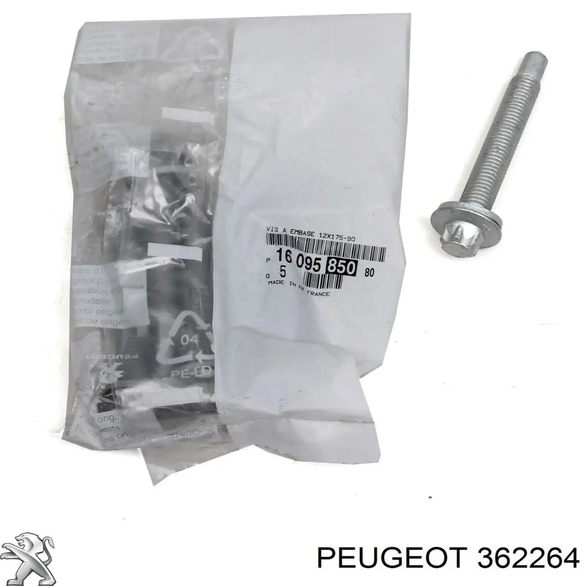 Купить 362264 Peugeot/Citroen Болт крепления передней шаровой опоры к цапфе