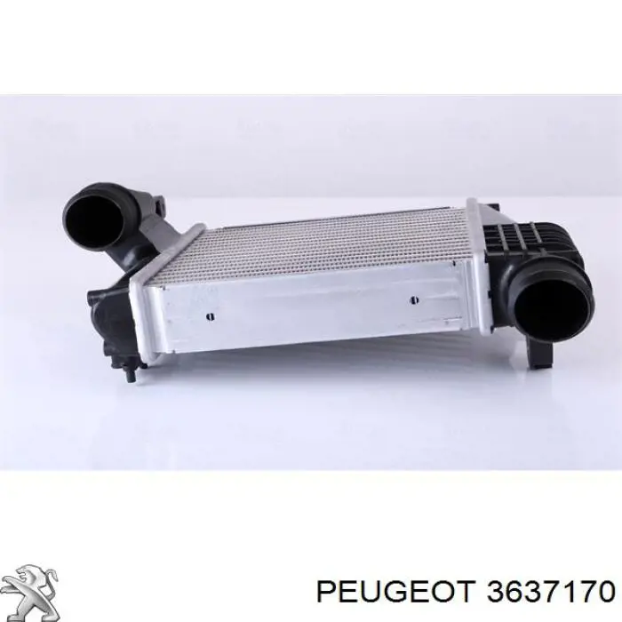 Radiador de aire de admisión 3637170 Peugeot/Citroen