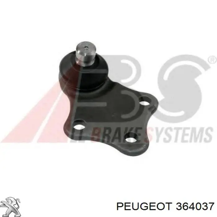 Шаровая опора, нижняя Peugeot/Citroen 364037 цена, от 5.26 USD