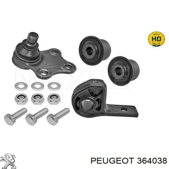 Шаровая опора, нижняя Peugeot/Citroen 364038 цена, от 8.75 USD