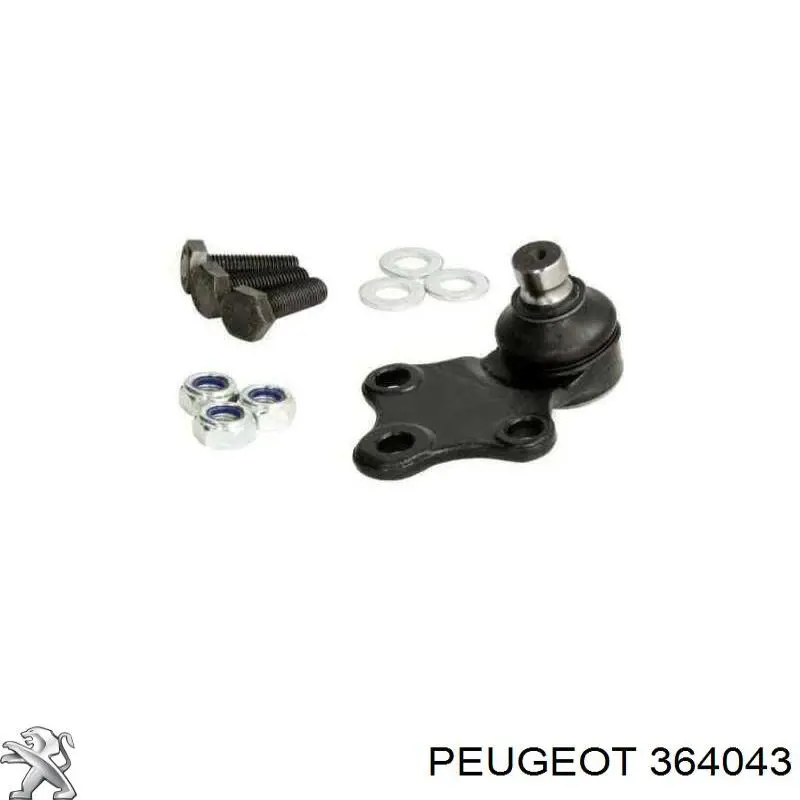 Rótula de suspensión inferior 364043 Peugeot/Citroen
