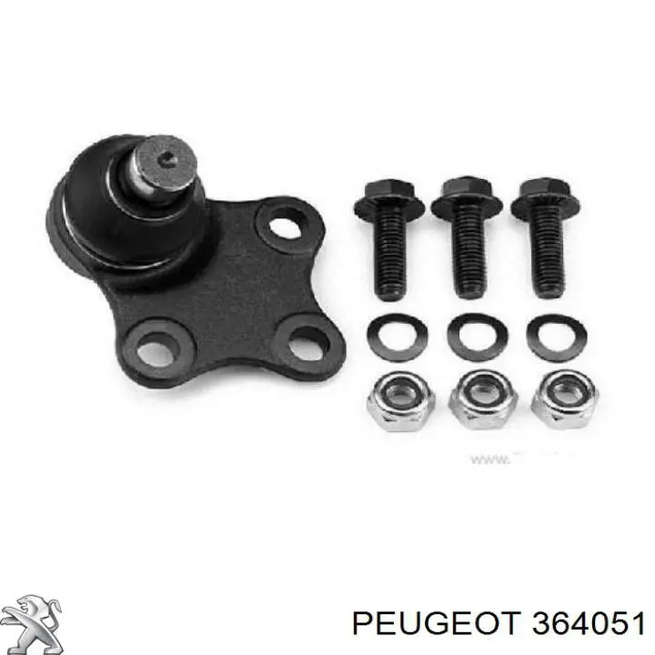 Шаровая опора, нижняя Peugeot/Citroen 364051 цена, от 12.14 USD