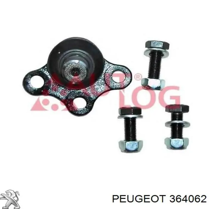 364062 Peugeot/Citroen Палец шаровой нижний