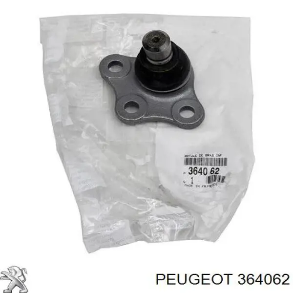 Rótula de suspensión inferior 364062 Peugeot/Citroen