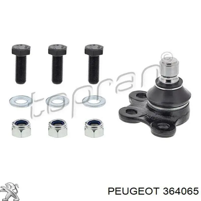 364065 Peugeot/Citroen Палец шаровой нижний