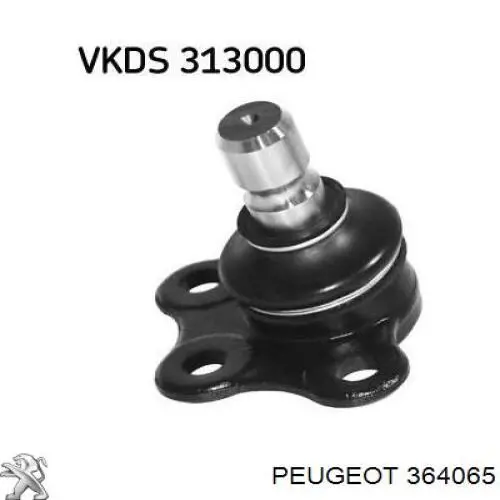 Шаровая опора, нижняя Peugeot/Citroen 364065 цена, от 12.11 USD