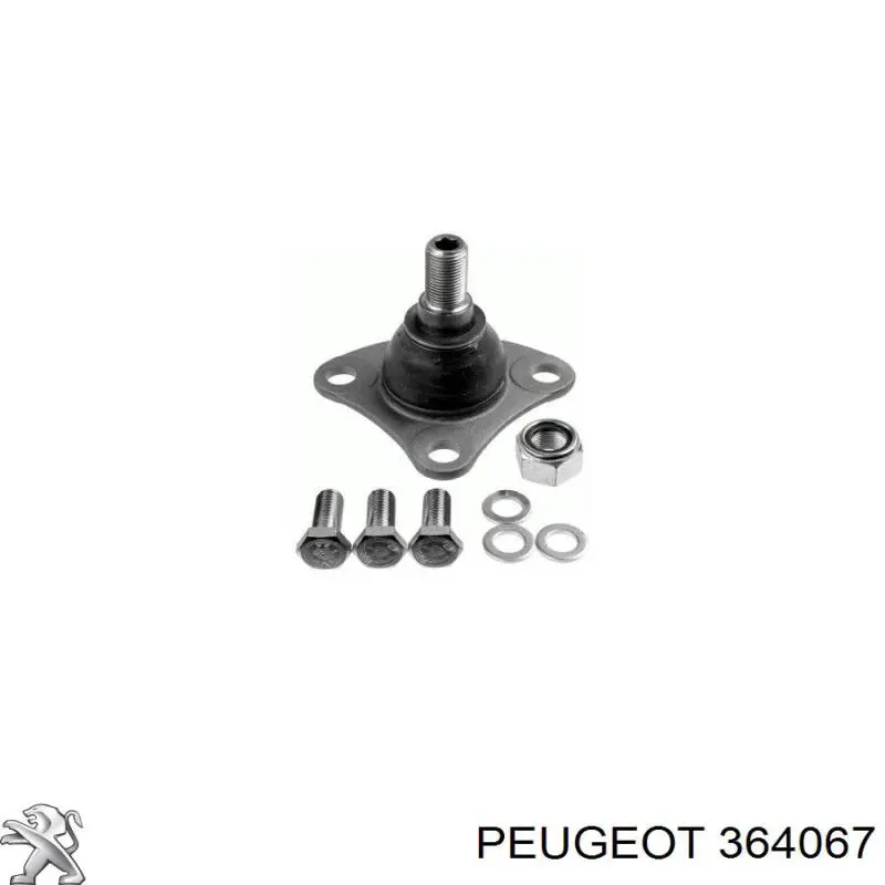 Нижняя шаровая опора Peugeot/Citroen 364067