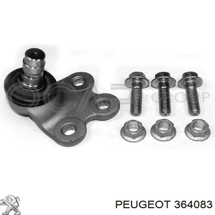 Rótula de suspensión inferior 364083 Peugeot/Citroen